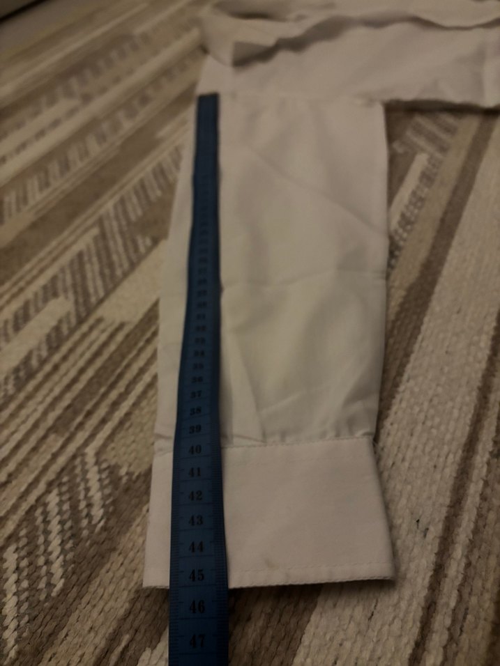 Erkek Çocuk Keten Kumaş Beyaz Gömlek - Görsel 4