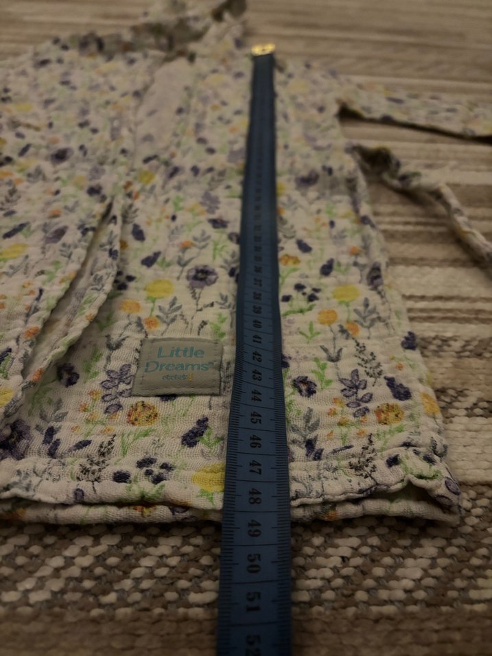 Kapüşonlu Kız Çocuk Müslin Bornoz - Görsel 2