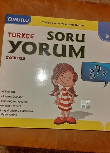 Soruyorum türçe okuma ve anlama defteri 1. Sınıf 