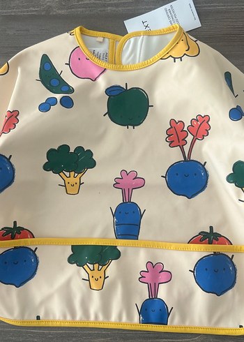 Pastel Renkli Baskılı Bebek Önlüğü - Görsel 2