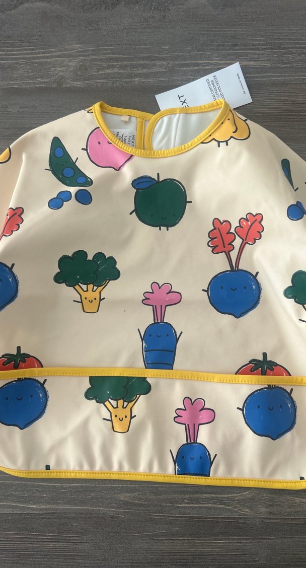 Pastel Renkli Baskılı Bebek Önlüğü - Görsel 2