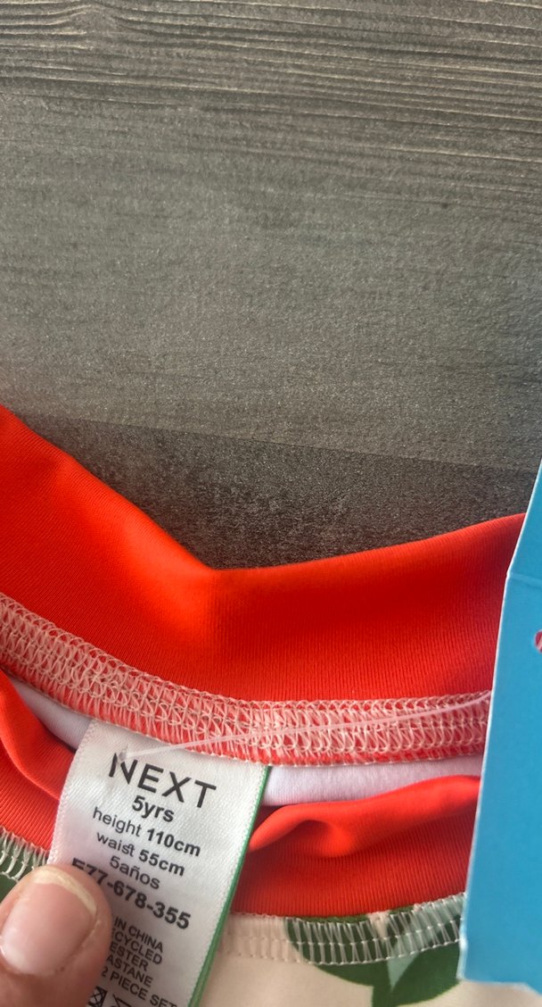 Renkli Desenli Kısa Kollu Kiz Mayo Takımı - Görsel 4