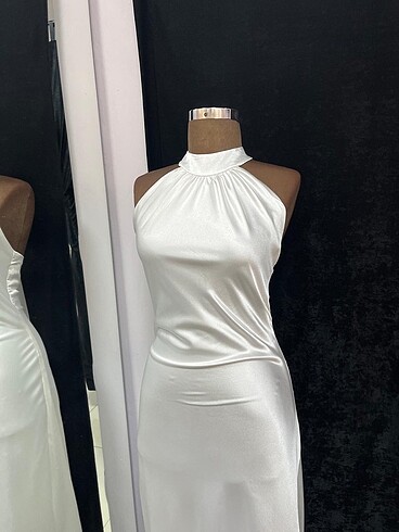 Beyaz söz nişan nikah evden çıkış elbisesi