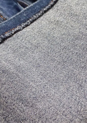 Kadın Uzun Kot Ceket Düğmeli Lacivert - Görsel 7