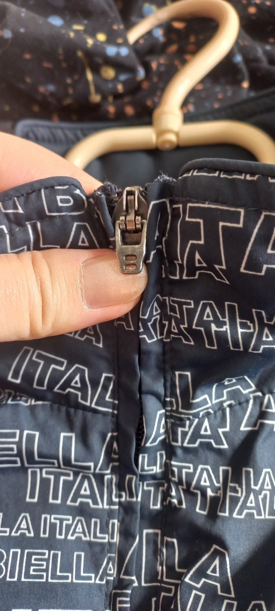 Lacivert Baskılı Fermuarlı Kadın Ceket - Görsel 3