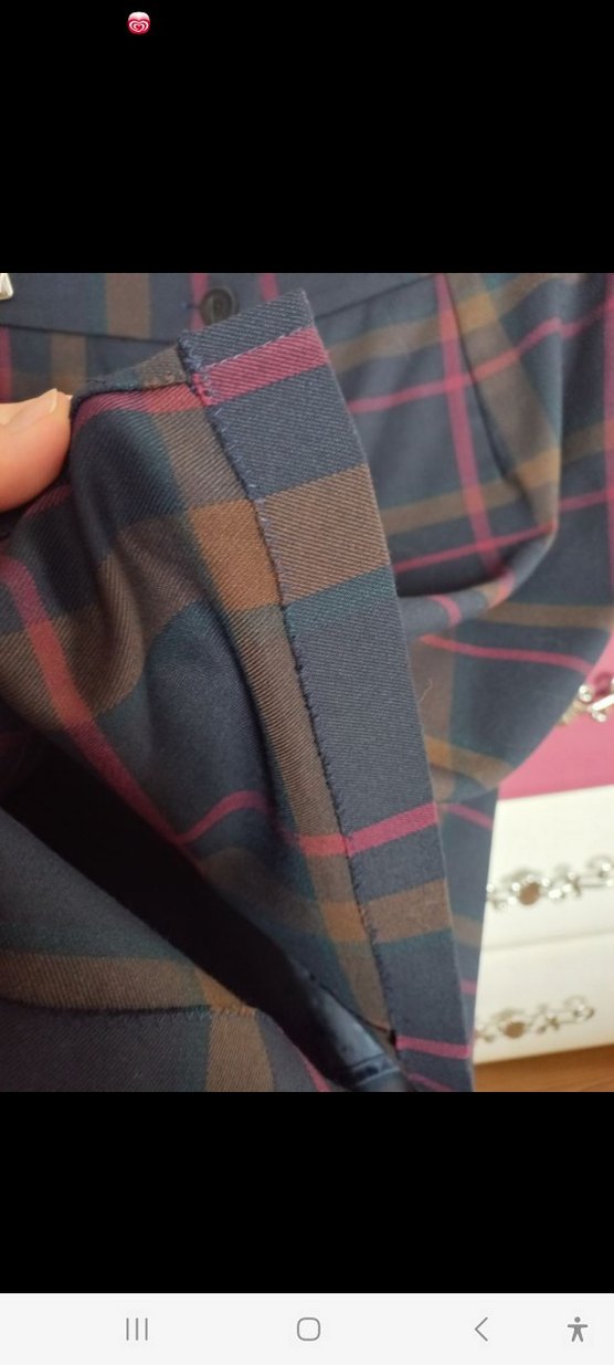 Ekoseli Midi Eteği - Görsel 4