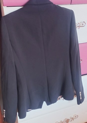 Mango Siyah Düğmeli Kadın Blazer Ceket - Görsel 6