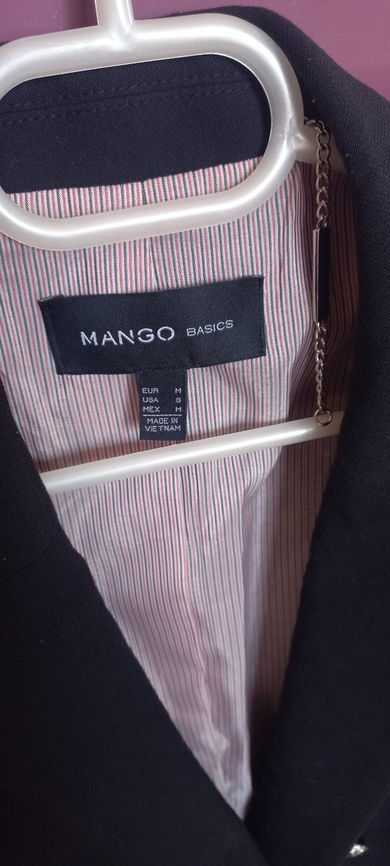 Mango Siyah Düğmeli Kadın Blazer Ceket - Görsel 5