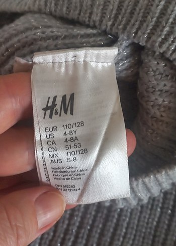 Gri Örgü Çocuk Bere ve Boyunluk Seti - Görsel 2