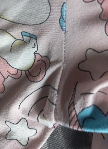 5 Yaş Beden gri Renk 2li pantolon , biri pijama altı diğeri tayt 5-6 yaş