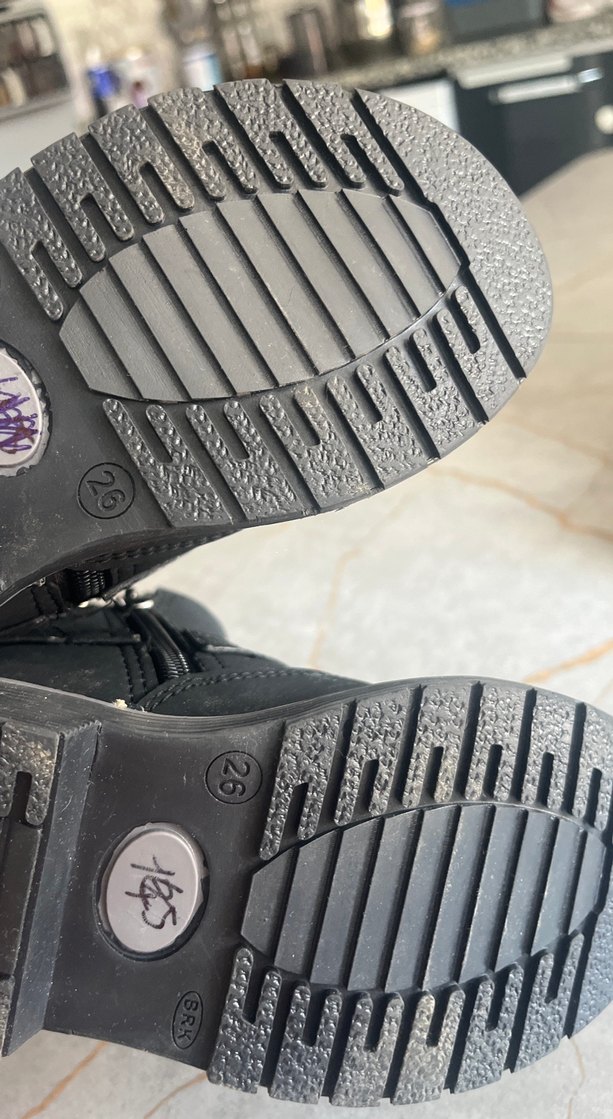 Çocuk Siyah Lastik Goth Bot - Görsel 4