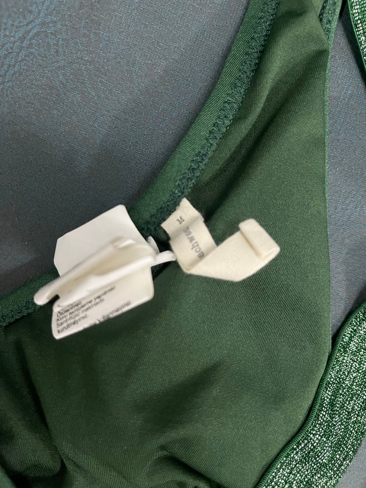 Sarı Detaylı Yeşil Spor Bikini Takımı - Görsel 4