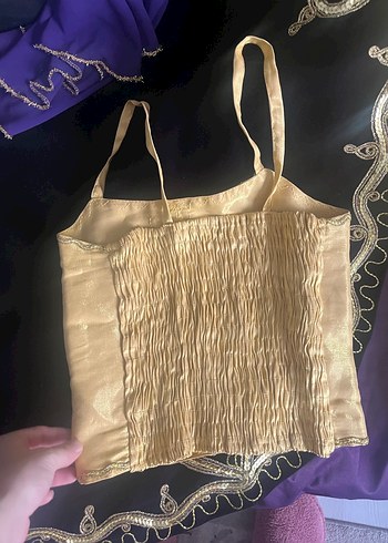 Uzun Kollu Mor Nakışlı Kadın Hint Elbisesi - Görsel 5