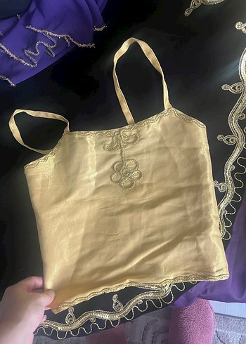 Uzun Kollu Mor Nakışlı Kadın Hint Elbisesi - Görsel 6