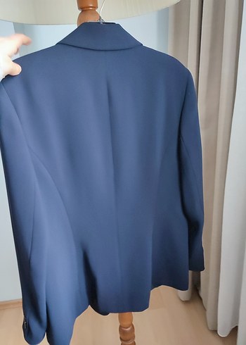 Kadın Lacivert Düğmeli Blazer Ceket - Görsel 9
