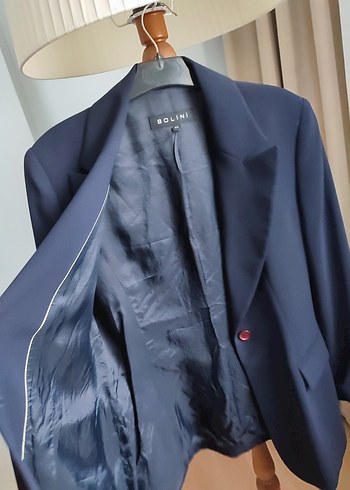 Kadın Lacivert Düğmeli Blazer Ceket - Görsel 5
