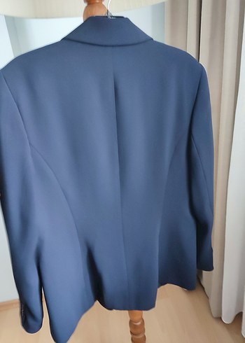 Kadın Lacivert Düğmeli Blazer Ceket - Görsel 11