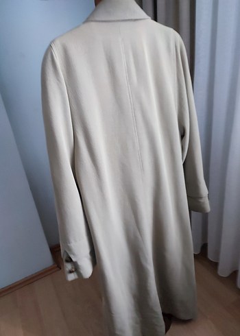 Bej Uzun  Kadın Trençkot - Görsel 13