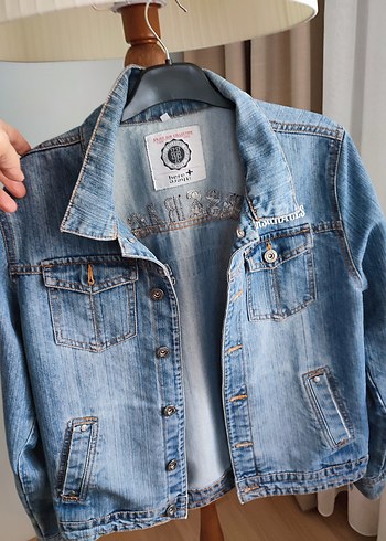 Mavi Düğmeli Kadın Denim Ceket - Görsel 2