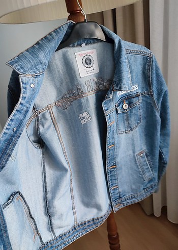 Mavi Düğmeli Kadın Denim Ceket - Görsel 3