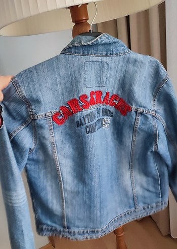 Mavi Düğmeli Kadın Denim Ceket - Görsel 9