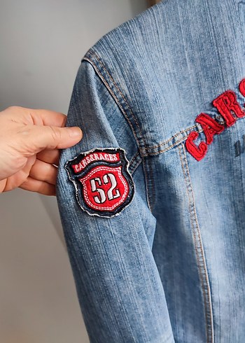 Mavi Düğmeli Kadın Denim Ceket - Görsel 7