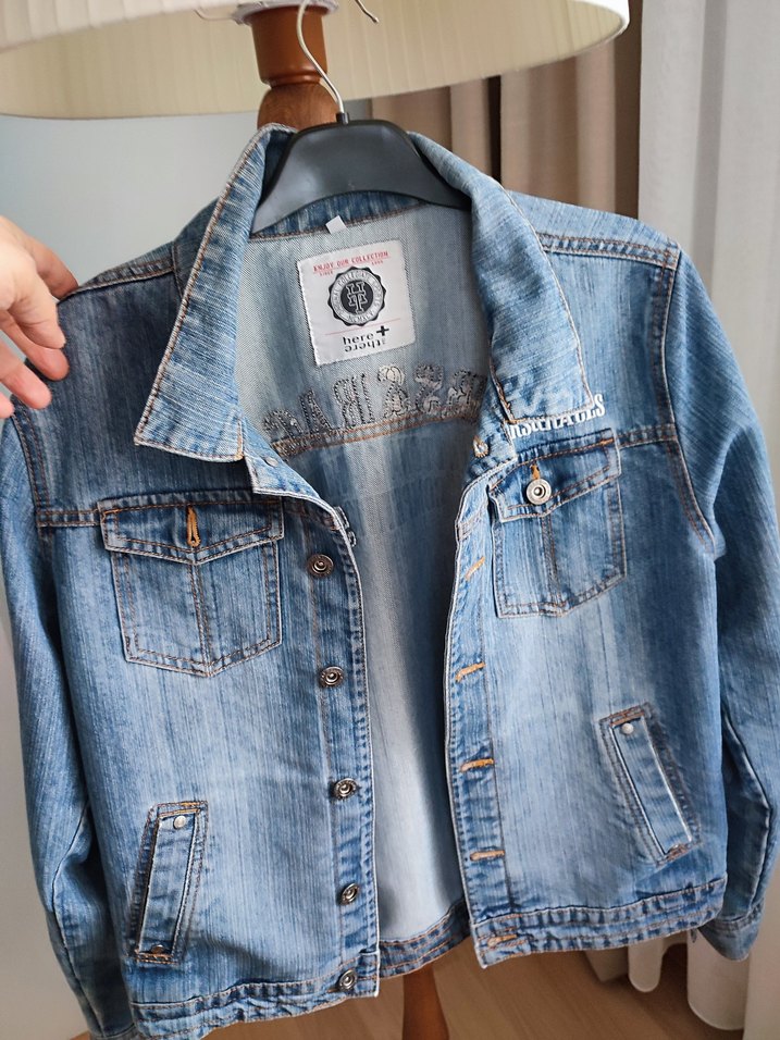 Mavi Düğmeli Kadın Denim Ceket - Görsel 2