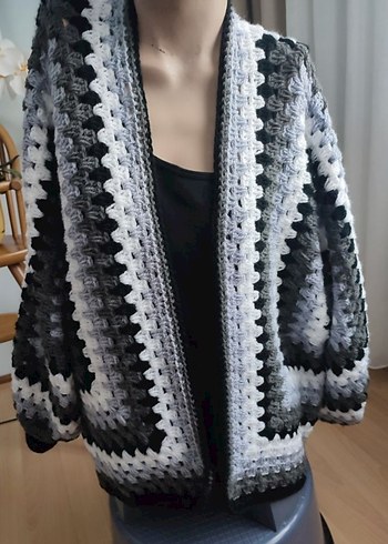 Bohem Örgü Kadın Hırka - Görsel 10