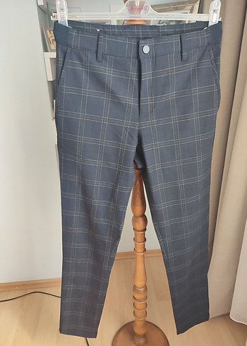 Zara Düğmeli Gri Kadın Pantolonu
