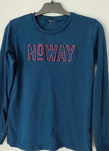 10 Yaş Beden lacivert Renk No Way Sweatshirt