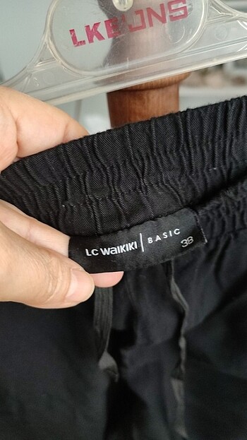 m Beden siyah Renk Beli Lastikli Pantolon