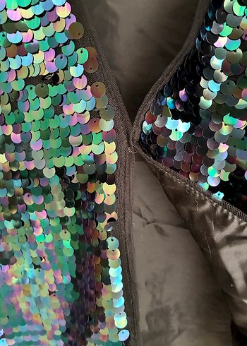 Kız Çocuk Işıltılı Payetli Bolero - Görsel 4