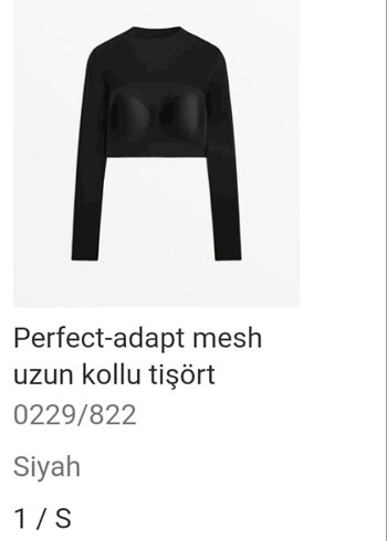 OYSHO Perfect-adapt mesh Uzun Kollu Crop - Görsel 3