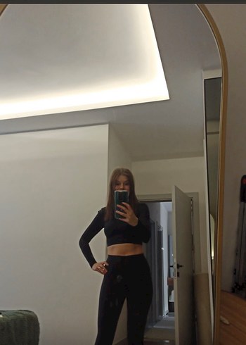 OYSHO Perfect-adapt mesh Uzun Kollu Crop - Görsel 2