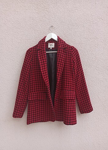 Koton Ekoseli kalın blazer