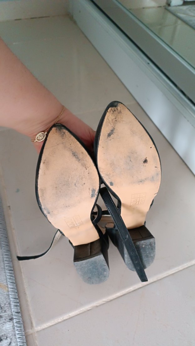 Kadın Siyah Stiletto Topuklu Kemerli Ayakkabı - Görsel 3