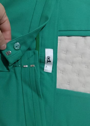 Düğmeli Yeşil Pantolonu