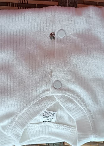 Beyaz Pamuklu Bebek  Kıyafeti - Görsel 4