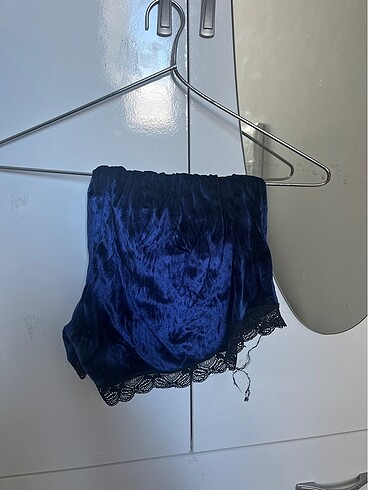 Diğer Lacivert kadife pijama takımı