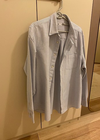 Zara çizgili keten gömlem - Görsel 3
