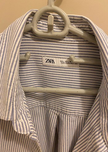 Zara çizgili keten gömlem - Görsel 4