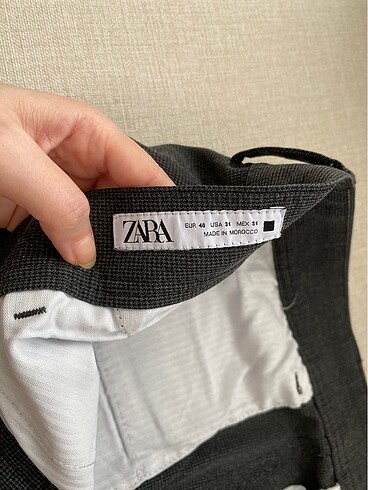 m Beden gri Renk Zara erkek pantolon