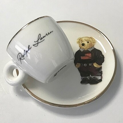 İkili Ralph Lauren teddy kahve fincanı