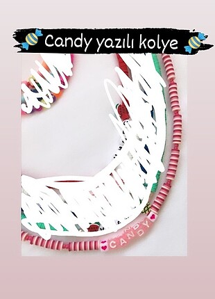 Candy yazılı kolye (özel ilan) 