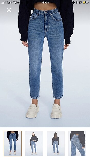 Stradivarius Slim Fit Mom Jean