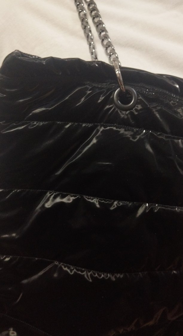 Siyah Zincir Detaylı Kadın Omuz Çantası - Görsel 2