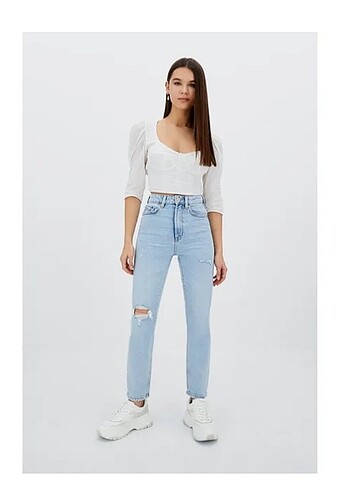 Stradivarius slim fit mom jean