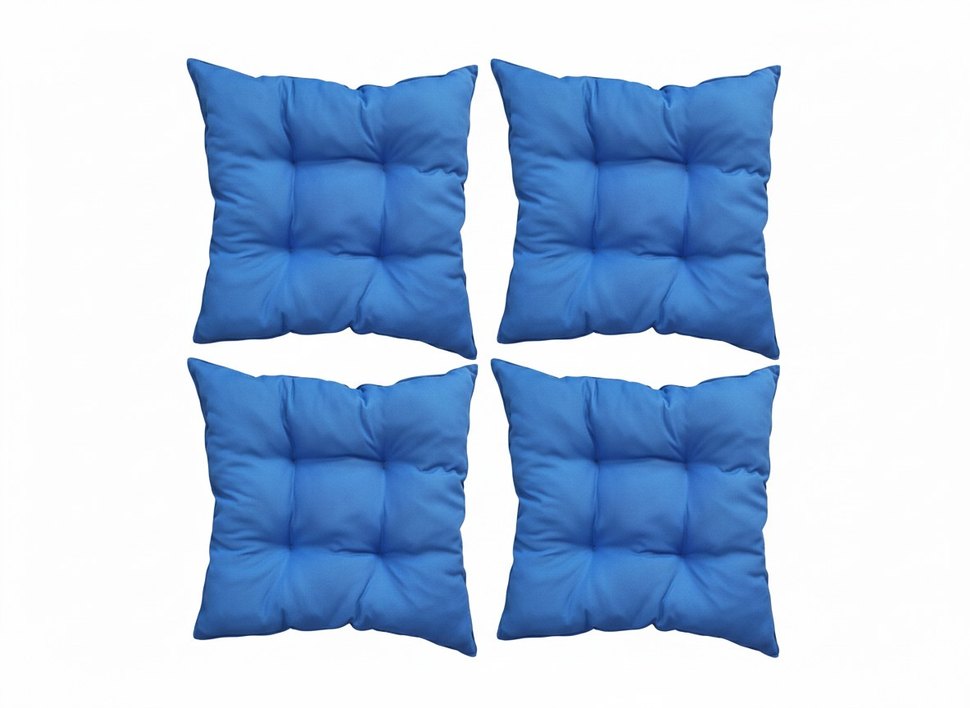 Mavi Dört Parça Yastık Seti - Görsel 2