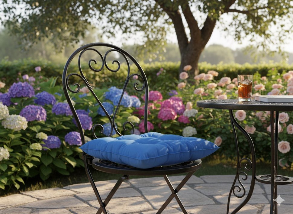 Mavi Dört Parça Yastık Seti - Görsel 3