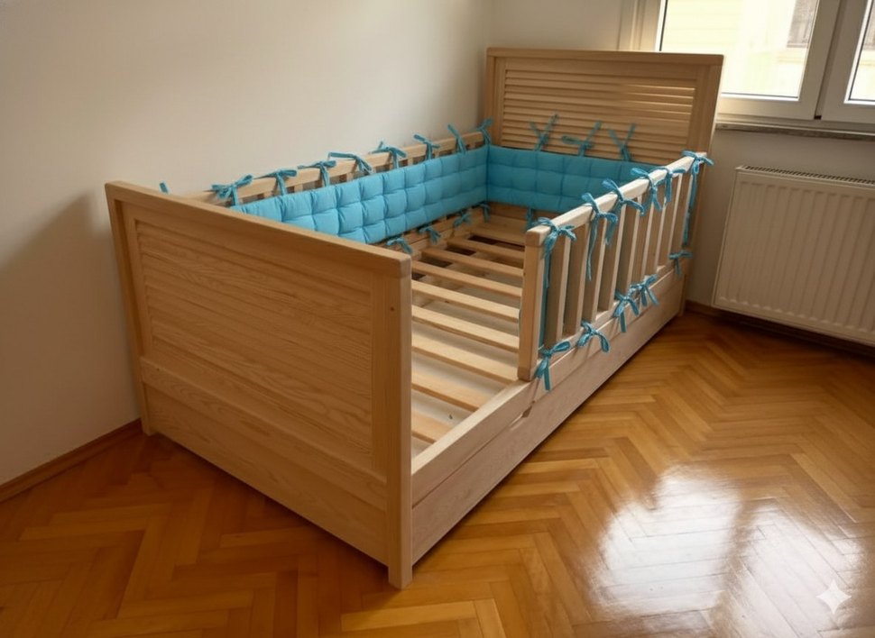 Çocuk Yatak Turkuaz Minder - Görsel 3